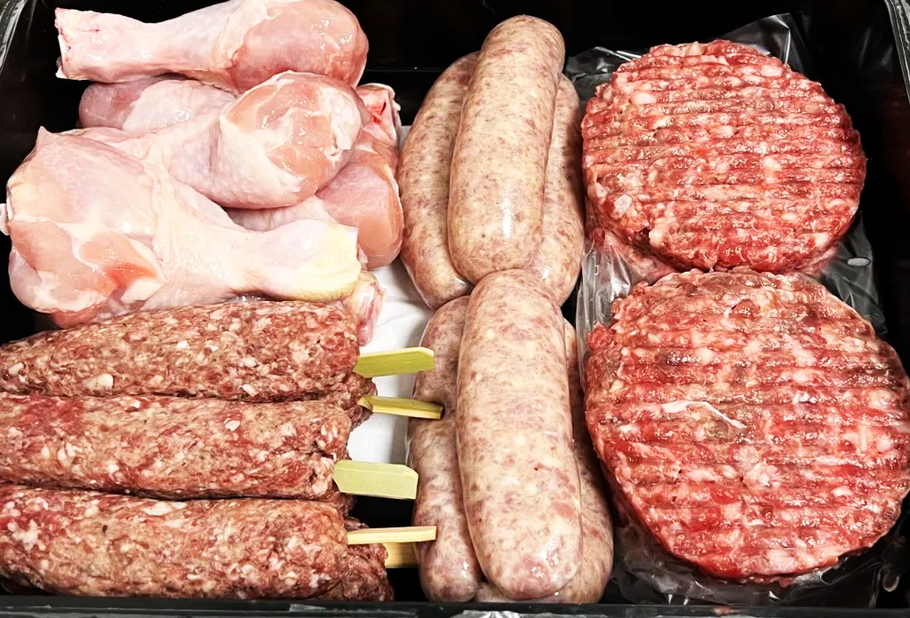 Sausages burgers